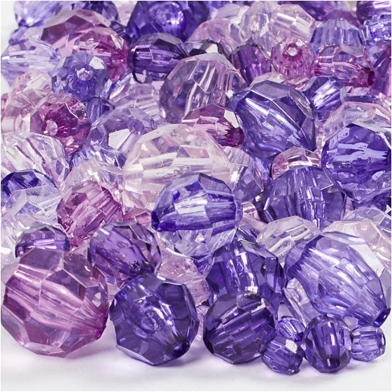 facetkralen mix paars 250 g