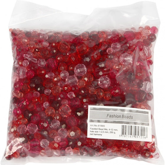 facetkralen mix rood 250 g