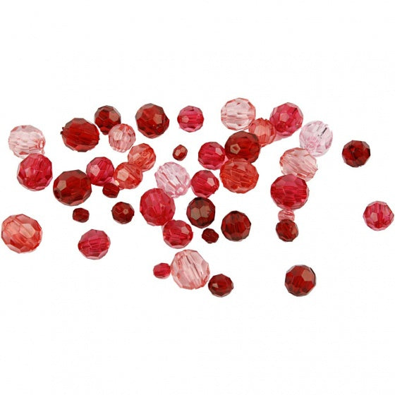 facetkralen mix rood 250 g