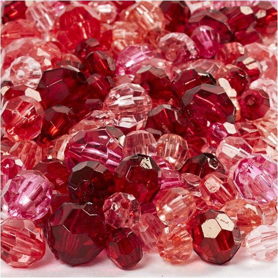 facetkralen mix rood 250 g