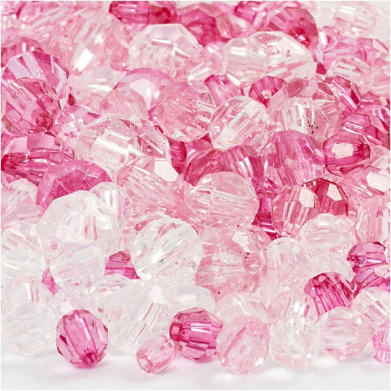 facetkralen mix roze 250 g