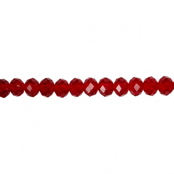 facetkralen rood 6 mm 100 stuks