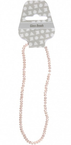 Facet Kralen Roze, 100st.