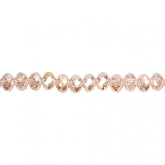 facetkralen roze 6 mm 100 stuks