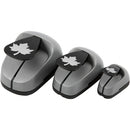 figuurponsen 25/49/75 mm ahornblad 3 stuks grijs