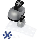 figuurponsen 25/49/75 mm ijskristallen 3 stuks grijs