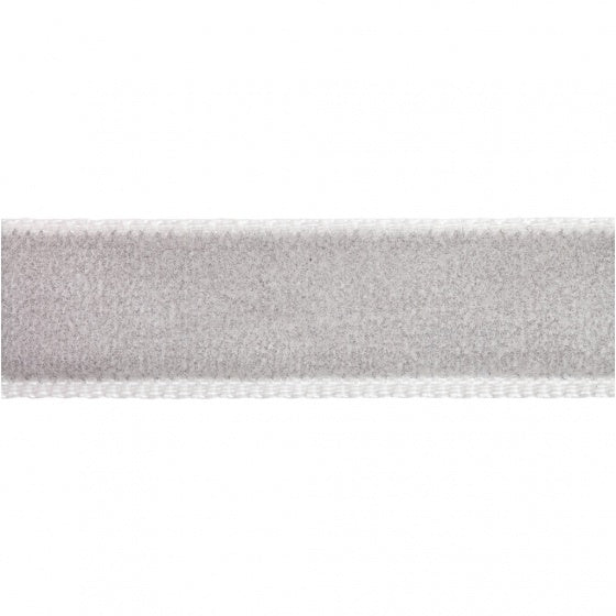 fluweellint 15 mm x 4 m grijs