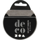 fluweellint 15 mm x 4 m grijs