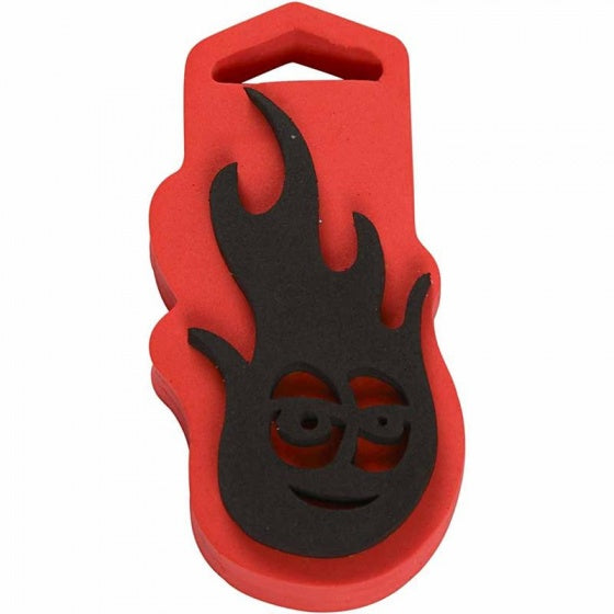 foam stempel vuur rood 5,1 x 10,7 cm