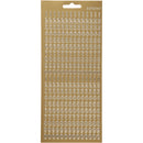 foliestickers Cijfers 280 stuks goud