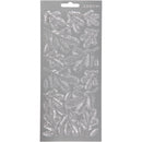 foliestickers Dennentakken 27 stuks zilver