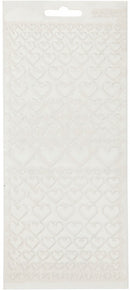 foliestickers hartjes 1 stickervel transparant