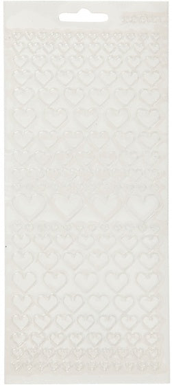 foliestickers hartjes 1 stickervel transparant