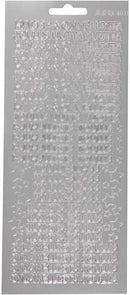 foliestickers Hyvaa Onnelista 50 stuks zilver