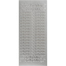 foliestickers Indbydelse 36 stuks zilver