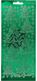 foliestickers kerstboom 1 stickervel groen