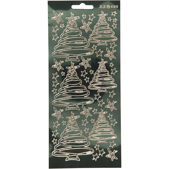 foliestickers Kerstversiering 53 stuks groen
