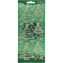 foliestickers Kerstversiering 53 stuks lichtgroen