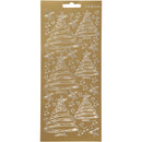 foliestickers Kerstversiering 53 stuks goud