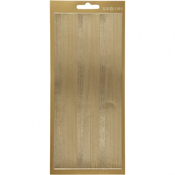 foliestickers rand 1 stickervel goud