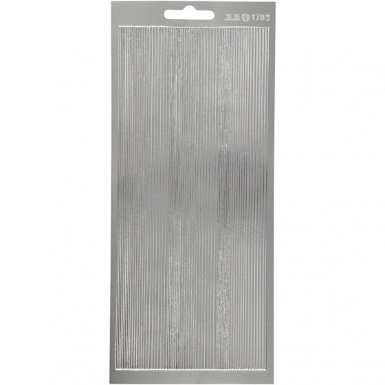 foliestickers rand 1 stickervel zilver