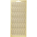 foliestickers rand bladeren stickervel goud glitter