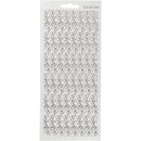 foliestickers rand bladeren stickervel zilver glitter