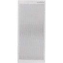 foliestickers rand Shine 30 stuks zilver 21 cm