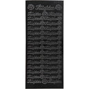 foliestickers Tillykke 33 stuks zwart