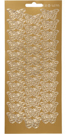 foliestickers vlinders 33 stuks goud