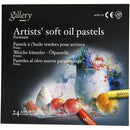Gallery oliepastel multicolor 7 cm 24 stuks