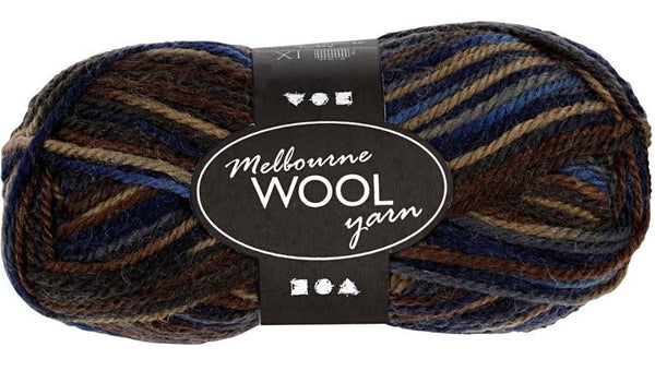 garen 92 meter 50 gram bruin/blauw