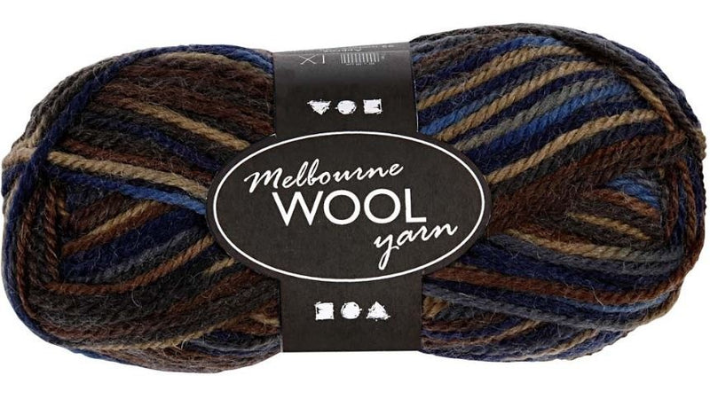 garen 92 meter 50 gram bruin/blauw
