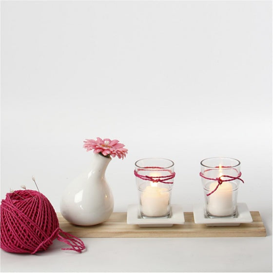 Papier Garen Roze, 40m