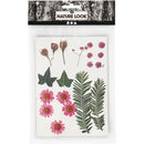 Gedroogde Bloemen en Bladeren Lichtrood, 19dlg.