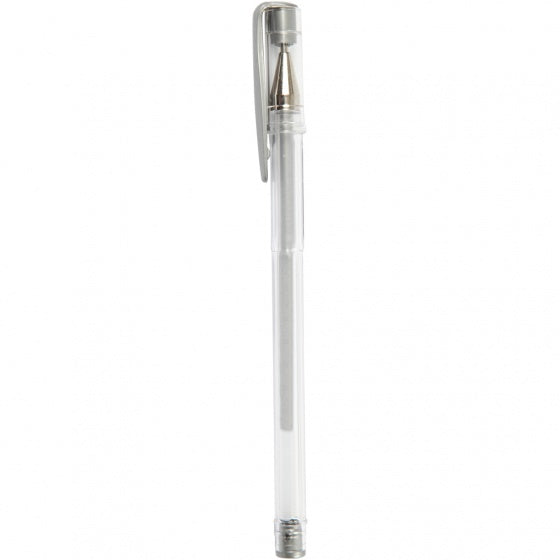gelpen 6 stuks 15 cm zilver