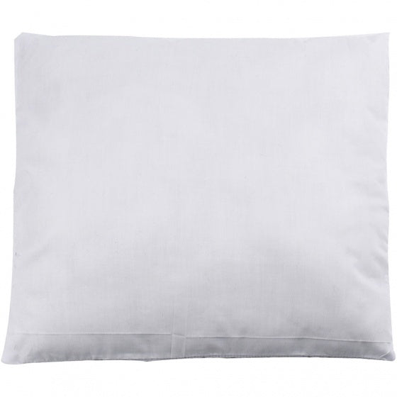Gevuld kussen 50 x 50 cm wit