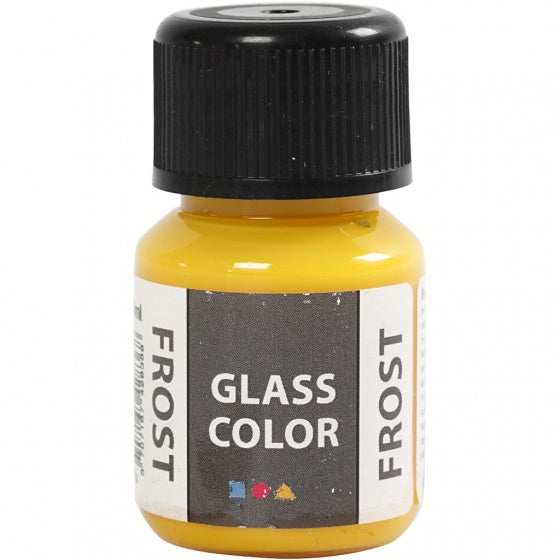 glas- & porseleinverf Glass Color 30 ml frost geel