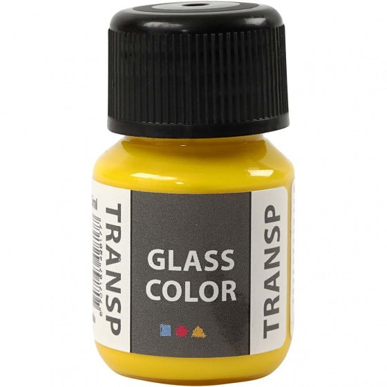 Glass Color Transparante Verf - Citroengeel, 30ml