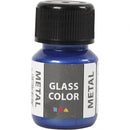 glas- & porseleinverf Glass Color 30 ml metallic blauw
