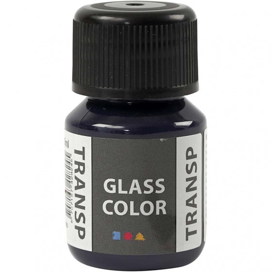 Glass Color Transparante Verf - Marine Blauw, 30ml