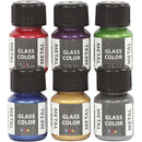 glas- & porseleinverf Glass Color 6 stuks 30 ml multicolor