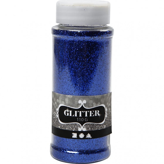 glitter blauw 110 gram
