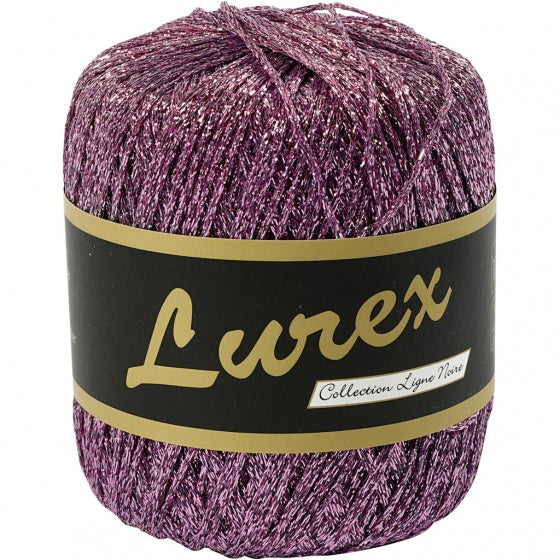 glitter garen paars 160 m 25 gr