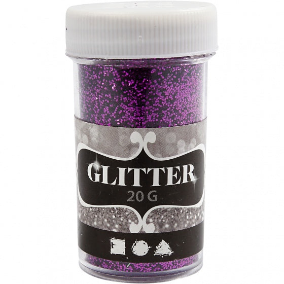 glitter paars 20 gram