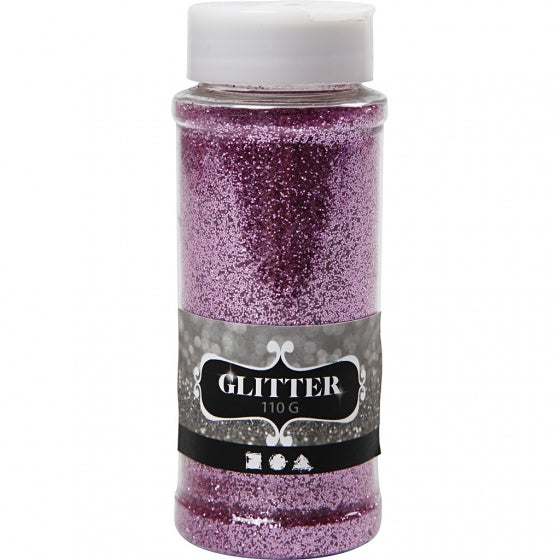 glitter roze 110 gram