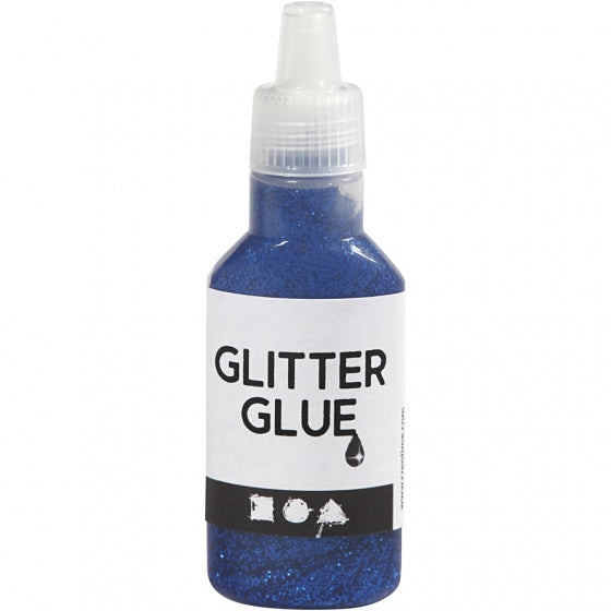 glitterlijm blauw 25 ml