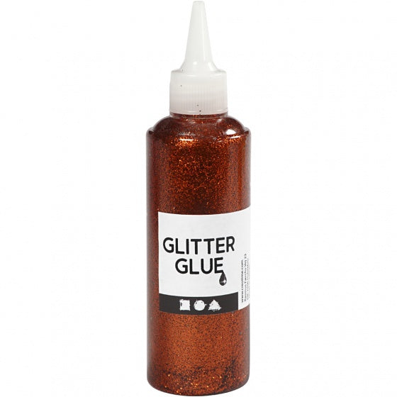 glitterlijm oranje 118 ml