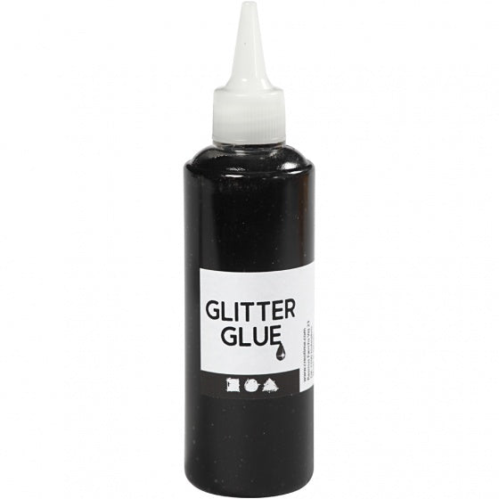 glitterlijm zwart 118 ml