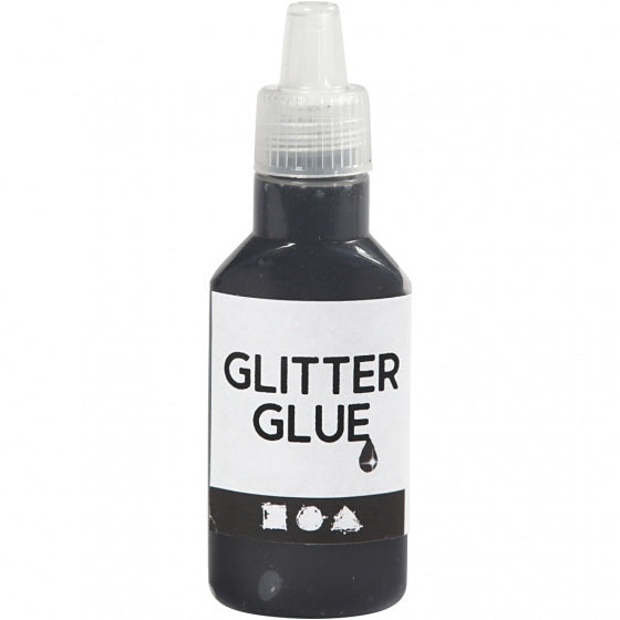 glitterlijm zwart 25 ml